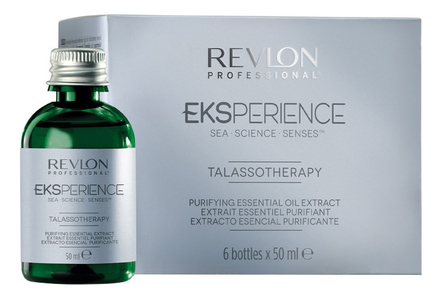 Revlon Professional Очищающий экстракт для волос против перхоти на эфирных маслах Eksperience Talassotherapy Purifying Essential Oil Extract 6*50мл