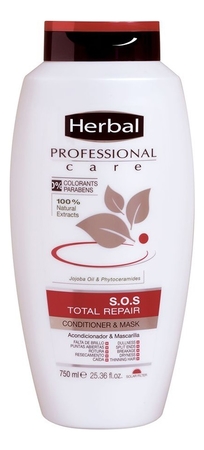 Herbal Защитный кондиционер-маска для поврежденных волос Professional Care S.O.S Total Repair Conditioner & Mask 750мл