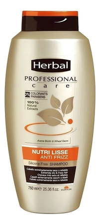 Herbal Питательный шампунь для волос Professional Care Nutri Lisse Anti Frizz Shampoo 750мл