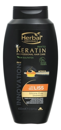 Herbal Шампунь для восстановления и гладкости волос Originals Phyto Keratin Liso Seda Shampoo 400мл