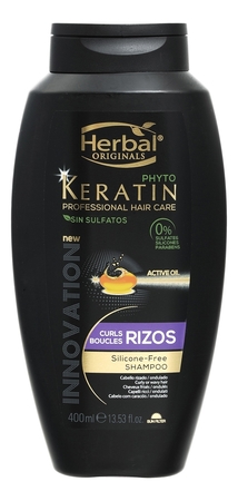 Herbal Шампунь для восстановления и питания вьющихся волос Originals Phyto Keratin Curls Shampoo 400мл