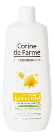 Corine de Farme Гель для душа с молоком и медом Essential Milk and Honey Shower Gel 750мл