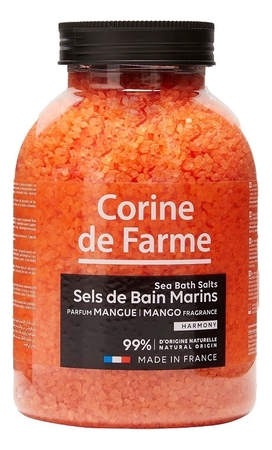 Corine de Farme Морская соль для ванны с ароматом манго Sea Bath Salts Mango 1300г