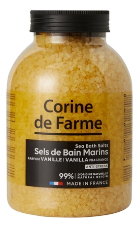 Corine de Farme Морская соль для ванны с ароматом ванили Sea Bath Salts Vanilla 1300г