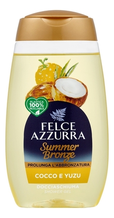 Felce Azzurra Гель для душа Кокос и юдзу Summer Bronze Shower Gel 250мл