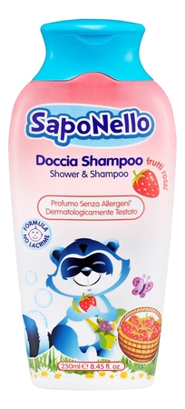 Felce Azzurra Гель для душа-шампунь Красные ягоды SapoNello Shower & Shampoo 250мл