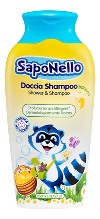 Felce Azzurra Гель для душа-шампунь Банан SapoNello Shower & Shampoo 250мл