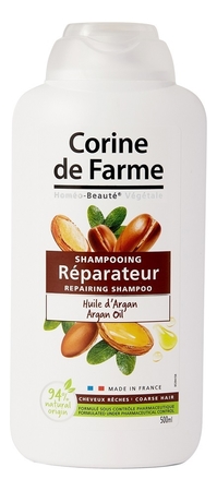 Corine de Farme Восстанавливающий шампунь для волос с аргановым маслом Repairing Shampoo Argan Oil 500мл