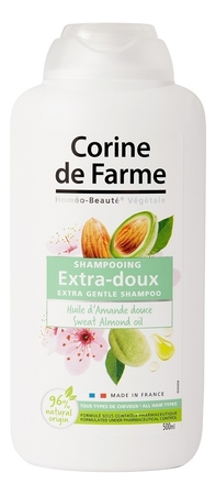 Corine de Farme Мягкий шампунь для волос с маслом миндаля Extra Gentle Shampoo Sweet Almond 500мл