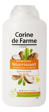 Corine de Farme Питательный шампунь для волос с маслом карите Nourishing Shampoo Shea Butter 500мл