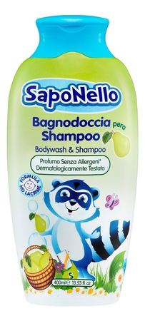 Felce Azzurra Средство для купания и мытья головы Груша SapoNello Bodywash & Shampoo 400мл