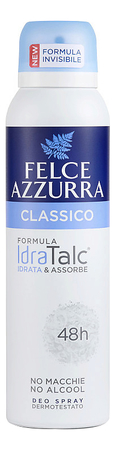 Felce Azzurra Дезодорант-спрей антиперспирант Классический Classico Deo Spray 150мл