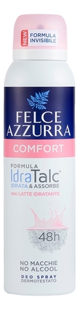 Felce Azzurra Дезодорант-спрей антиперспирант с увлажняющим молочком Комфорт Comfort Deo Spray 150мл