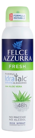 Felce Azzurra Дезодорант-спрей антиперспирант с экстрактом алоэ вера Свежесть Fresh Deo Spray 150мл