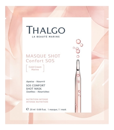 Thalgo Успокаивающая маска для лица Cold Cream Marine Masque Shot Confort SOS 20мл