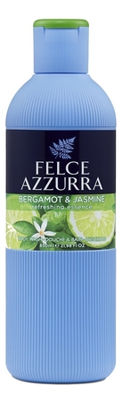 Felce Azzurra Парфюмированный гель для ванны и душа Бергамот и жасмин Bergamot & Jasmine Bodywash 650мл