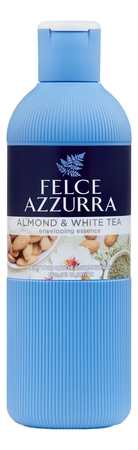 Felce Azzurra Парфюмированный гель для ванны и душа Миндаль и белый чай Almond & White Tea Bodywash 650мл