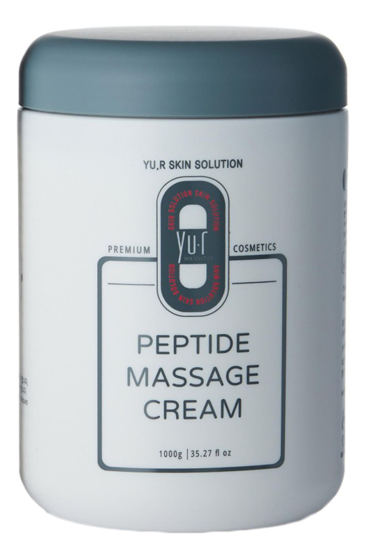 Yu.r массажный крем лица, шеи и тела peptide massage cream 1000г ...