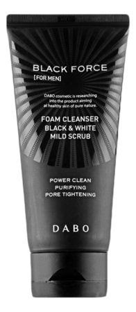 DABO Пенка-скраб для умывания Black Force For Men Hydration Foam Cleanser 120мл