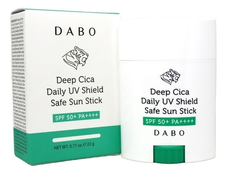 DABO Солнцезащитный стик для лица Deep Cica Daily UV Shield Safe Sun Stick SPF50+ PA++++ 22г