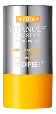 Medi-Peel Солнцезащитный стик для выравнивания тона Peptide 9 Vitanol Sun Stick SPF50+ PA++++ 23г