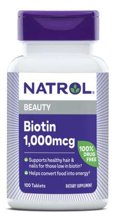 Natrol Биодобавка Биотин Biotin 1,000mcg 100 таблеток