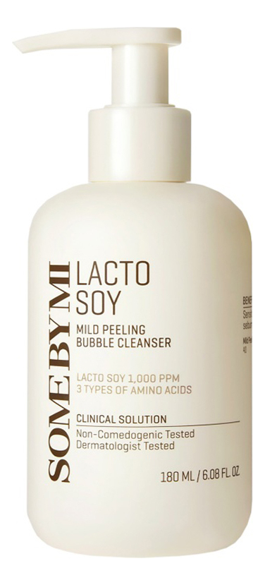 

Мягкая очищающая пенка для умывания с лактобактериями и ферментом соевого молока Lactosoy Mild Peeling Bubble Cleanser 180мл