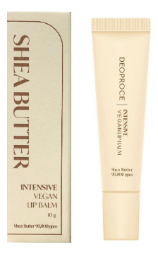 Deoproce Бальзам для губ Shea Butter Intensive Vegan Lip Balm 10г