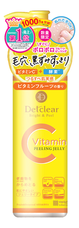 Meishoku Очищающий пилинг-гель для лица Detclear AHA & BHA Vitamin C Peeling Jelly 180мл 