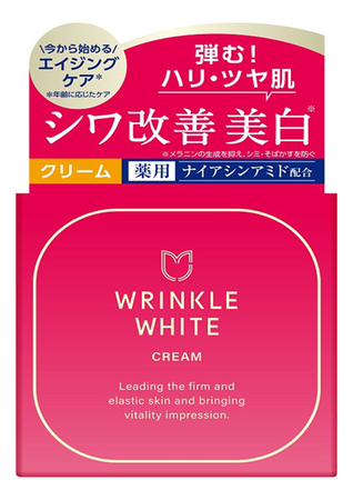 Meishoku Крем для лица против морщин выравнивающий тон кожи Wrinkle White Cream 50г