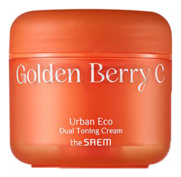 The Saem Осветляющий крем от морщин и пигментации Urban Eco Golden Berry C Dual Toning Cream 55мл