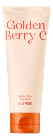 The Saem Смываемая маска для лица с экстрактом физалиса Urban Eco Golden Berry C Vital Mask 100мл