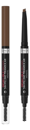 L'oreal Автоматический карандаш для бровей Infaillible Brows Triangular Pencil 9г