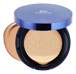 Тональный кушон для лица со сменным блоком Clean-Up Skin Fit Cushion Pact SPF50+ PA+++ 15/15г