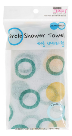 Sung Bo Cleamy Мочалка для душа Circle Shower Towel 28*95см