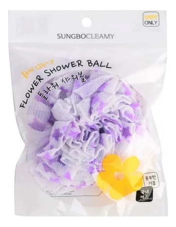 Sung Bo Cleamy Мочалка для душа Clean & Beauty Flower Shower Ball