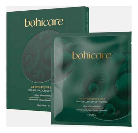 Bohicare Лифтинг-маска для лица с коллагеном Pro-Age Collagen Lifting Mask 4*35г