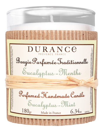 Durance Ароматическая свеча Perfumed Handmade Candle Eucalyptus Mint (эвкалипт и мята)