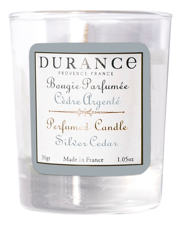 Durance Ароматическая свеча Perfumed Candle Silver Cedar (серебряный кедр)