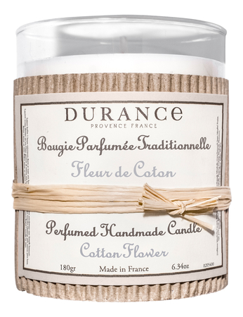 Durance Ароматическая свеча Perfumed Handmade Candle Cotton Flower (цветок хлопка)