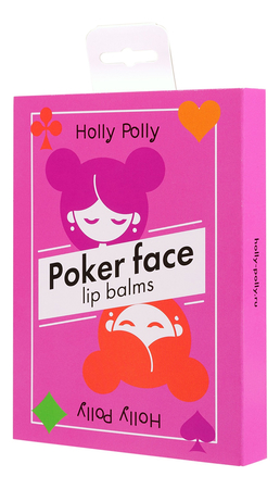 Holly Polly Набор бальзамов для губ Poker Face Game Time 4*3,8г