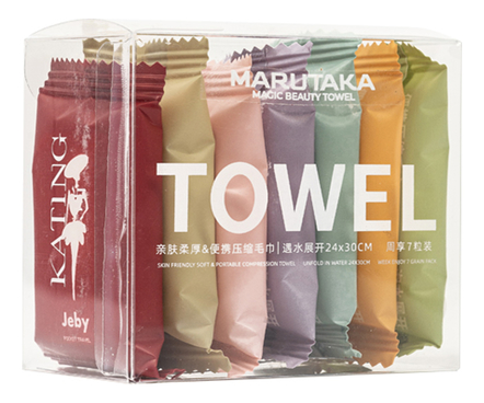 Marutaka Очищающие полотенца для умывания и демакияжа Towel 7шт