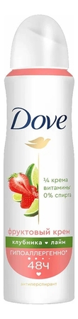 Dove Антиперспирант-спрей для тела Клубника и лайм 150мл