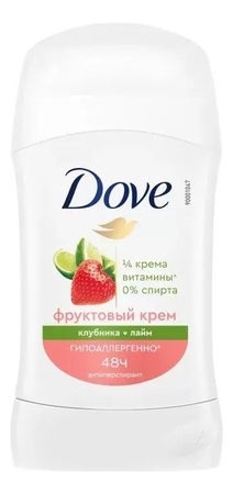 Dove Антиперспирант-стик для тела Клубника и лайм 40мл