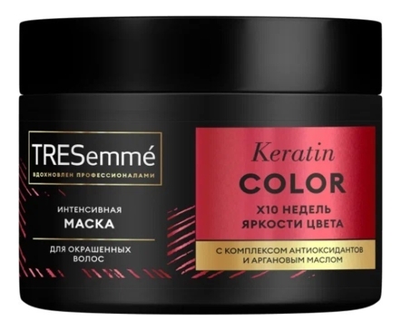 TRESemme Интенсивная маска для окрашенных волос Увлажнение и питание Keratin Color 300мл 