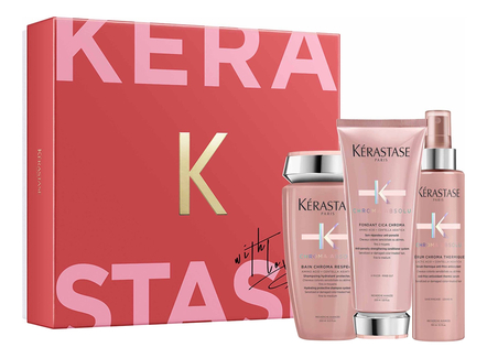 KERASTASE Набор для волос Chroma Absolu Fondant Holidays (шампунь-ванна 250мл + кондиционер 200мл + сыворотка 150мл)