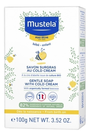 Mustela Очищающее мыло Gentle Soap With Cold Cream 100г