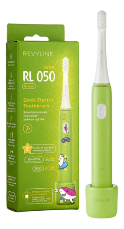 Revyline Электрическая зубная щетка Kids 7+ Green RL 050 