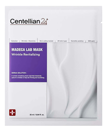 Centellian24 Восстанавливающая тканевая маска для лица Madeca Lab Mask Wrinkle Revitalizing 25мл