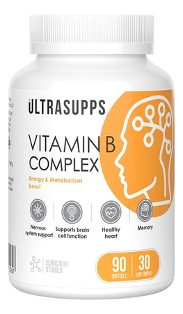 UltraSupps Биологическая активная добавка к пище Витамин B Vitamin B Complex